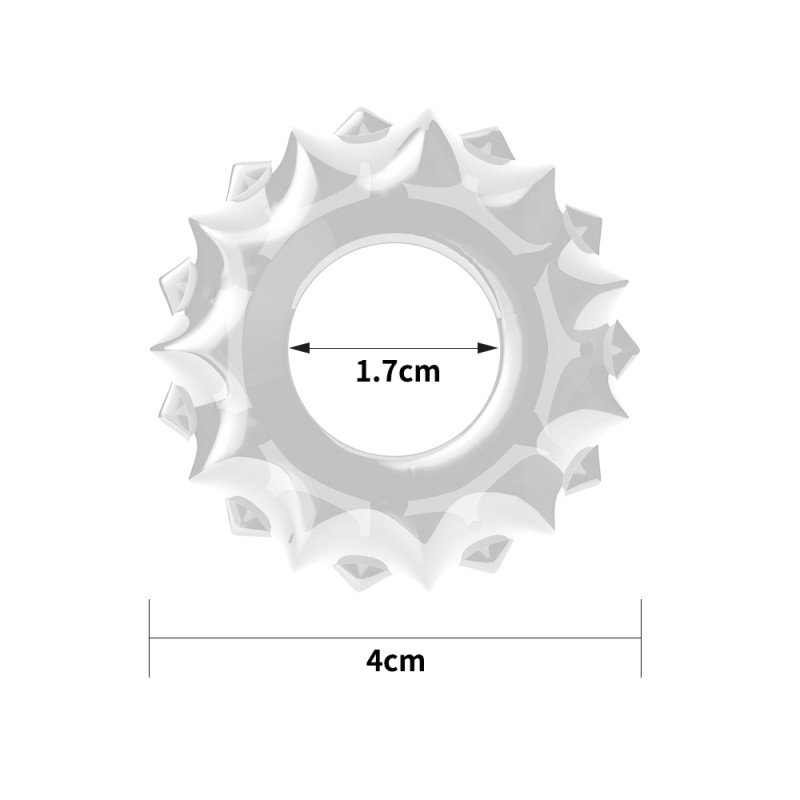 Эрекционное кольцо LoveToy Power Plus Cockring 1 Clear