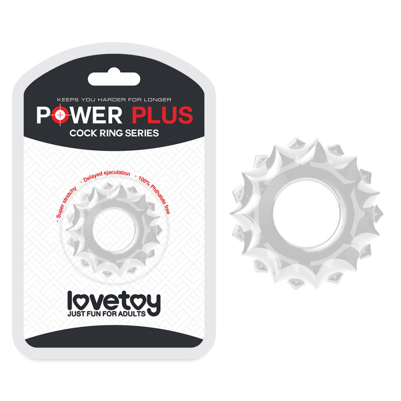 Эрекционное кольцо LoveToy Power Plus Cockring 1 Clear