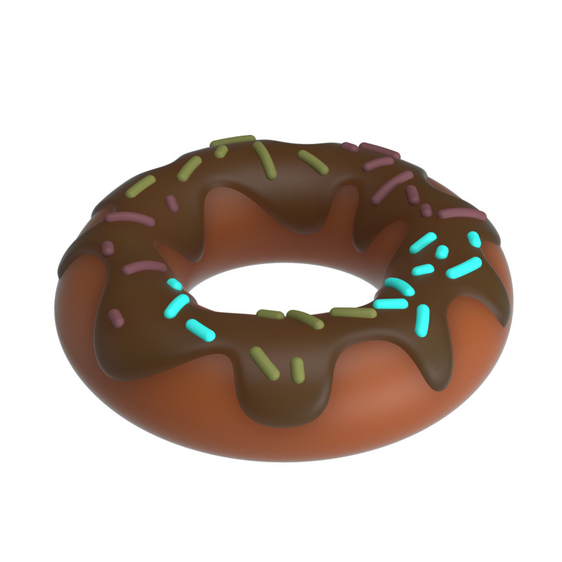Эрекционное кольцо Pretty Love Super Donut Silicone Cock Ring Choco