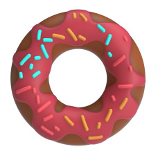 Эрекционное кольцо Pretty Love Super Donut Silicone Cock Ring Berry