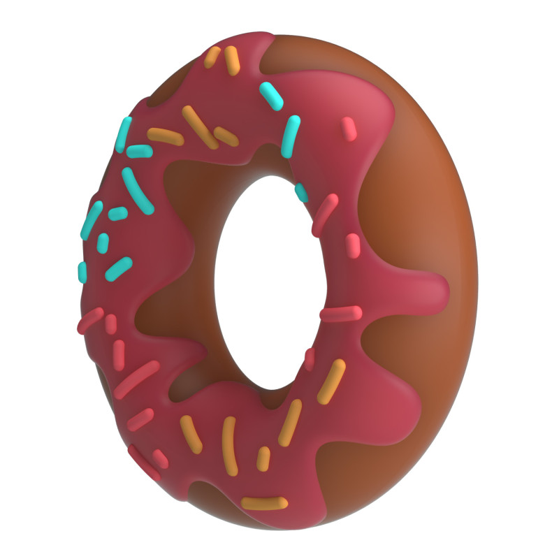 Эрекционное кольцо Pretty Love Super Donut Silicone Cock Ring Berry