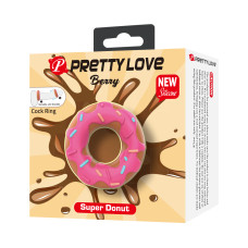 Эрекционное кольцо Pretty Love Super Donut Silicone Cock Ring Berry