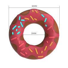 Эрекционное кольцо Pretty Love Super Donut Silicone Cock Ring Berry