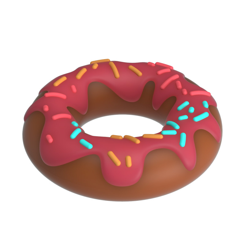 Эрекционное кольцо Pretty Love Super Donut Silicone Cock Ring Berry