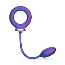 Ерекційне віброкільце з віброяйцем Hueman - Eclipse Anal Vibrator