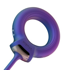 Ерекційне віброкільце з віброяйцем Hueman - Eclipse Anal Vibrator