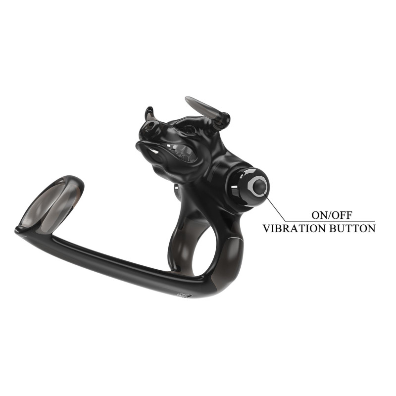 Эрекционное кольцо Pretty Love Bull Warrior, 10 vibration functions