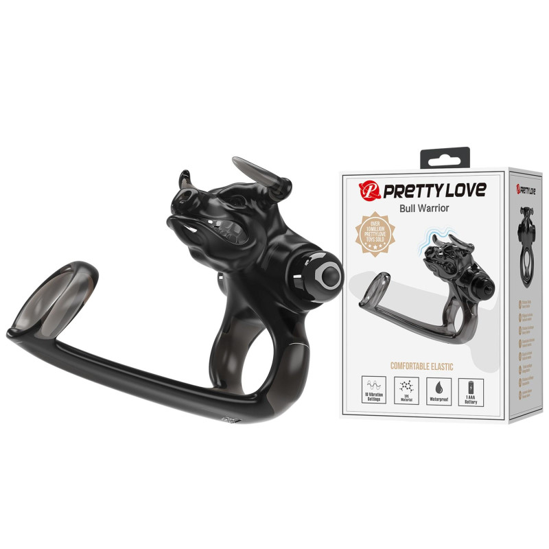 Эрекционное кольцо Pretty Love Bull Warrior, 10 vibration functions