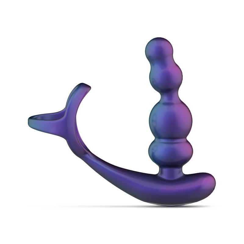 Анальний вібратор з ерекційним кільцем Hueman - Stellar Force Anal Beads with Cockring