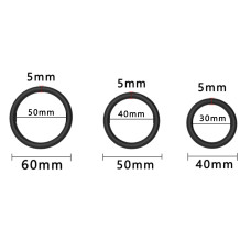 Эрекционные кольца Erospace Men’s Play Set Of 3 Cock Rings B7