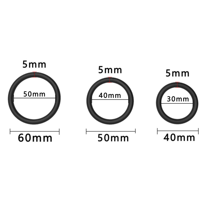 Эрекционные кольца Erospace Men’s Play Set Of 3 Cock Rings B7
