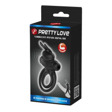 Ерекційне кільце Pretty Love Vibrant Penis Ring III Black