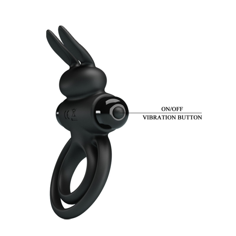 Ерекційне кільце Pretty Love Vibrant Penis Ring III Black