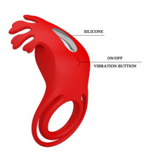 Ерекційне кільце Pretty Love Vibrant Penis Ring Ruben Red