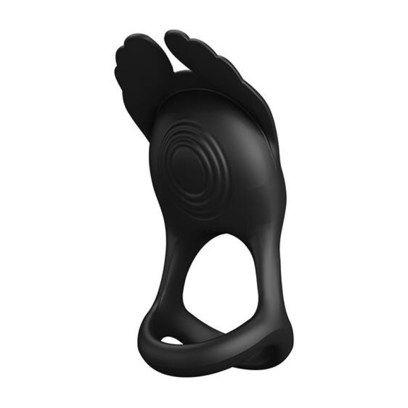 Эрекционное кольцо Pretty Love Silas Vibrant Penis Ring Black