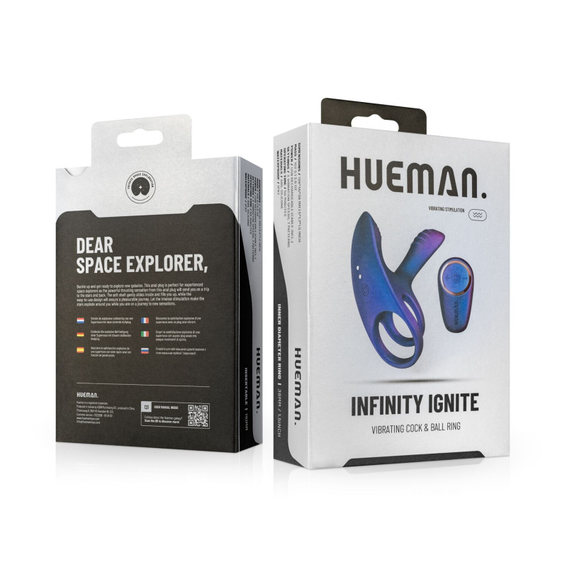 Ерекційне віброкільце Hueman - Infinity Ignite Vibrating Cock Ring
