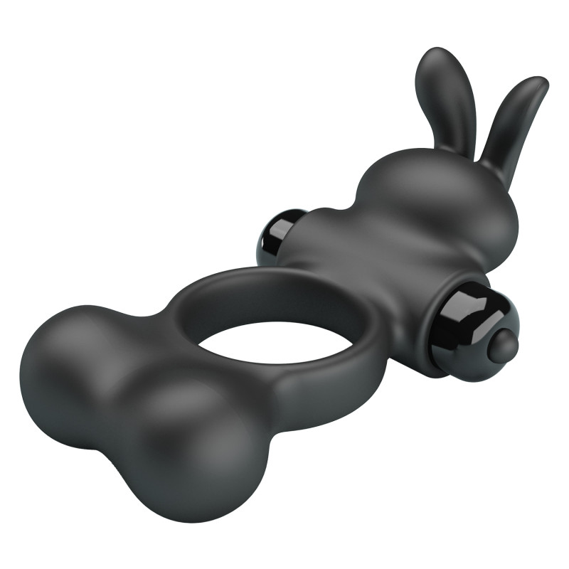 Ерекційне кільце Pretty Love Vibrant Penis Ring Yusuf Black