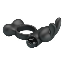 Ерекційне кільце Pretty Love Vibrant Penis Ring Yusuf Black