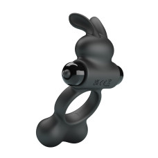 Ерекційне кільце Pretty Love Vibrant Penis Ring Yusuf Black