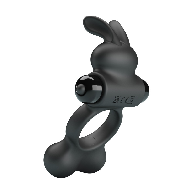 Ерекційне кільце Pretty Love Vibrant Penis Ring Yusuf Black