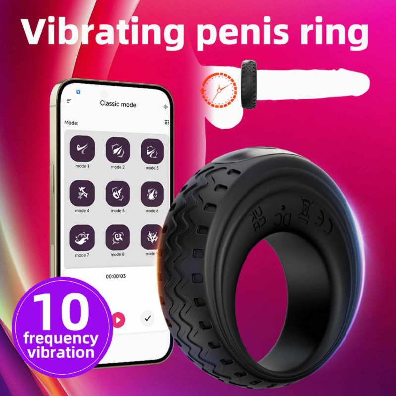 Виброкольцо B - Series Cute App-Controlled Vibrating Cock Ring