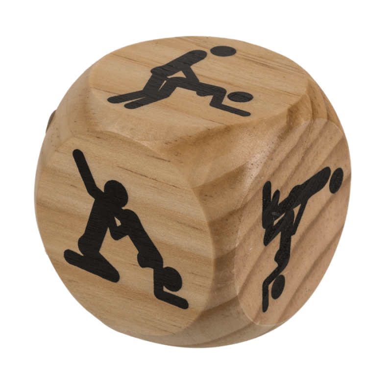 Дерев'яний кубик OOTB Kama Sutra Wooden Dice, 6x6 см