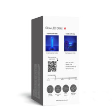 Дилдо, що світиться Strap-On-Me Glow-LED Dildo Purple - M