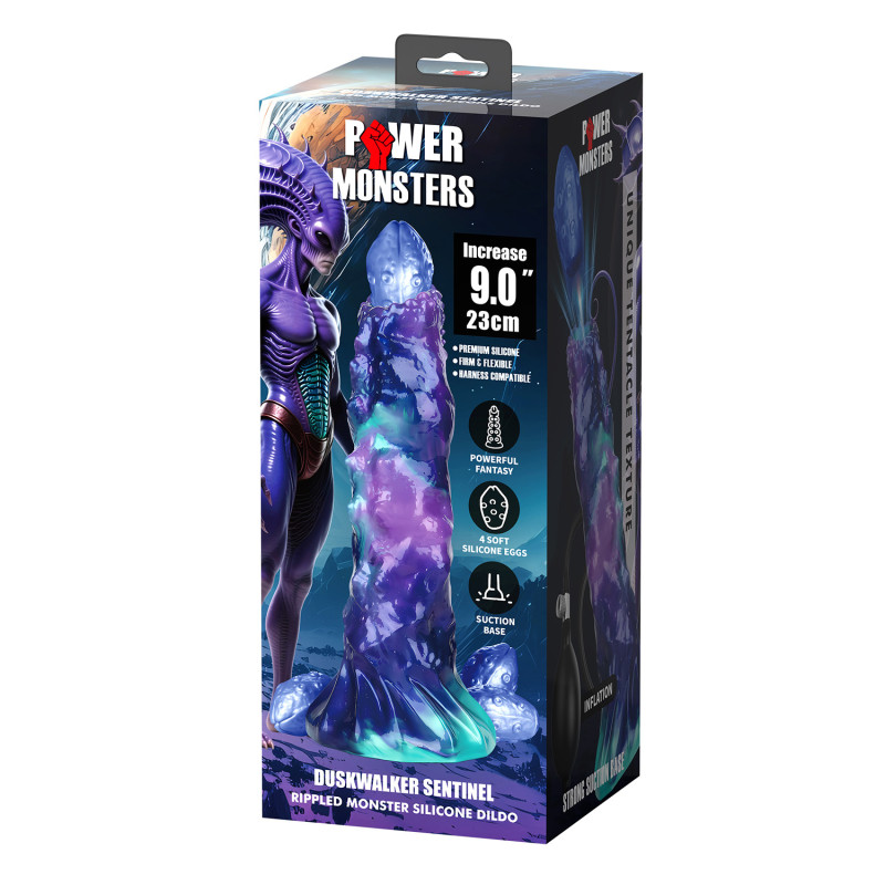 Надувной фэнтезийный фаллоимитатор Power Monsters DuskWalker Sentinel, 23 см