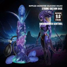 Надувной фэнтезийный фаллоимитатор Power Monsters DuskWalker Sentinel, 23 см