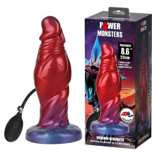 Надувной фэнтезийный фаллоимитатор Power Monsters Shadow Behemoth, 22 см