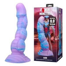 Фэнтезийный фаллоимитатор Power Monsters Alien, 20.5 см