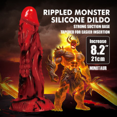 Фэнтезийный фаллоимитатор Power Monsters Minotaur, 21 см