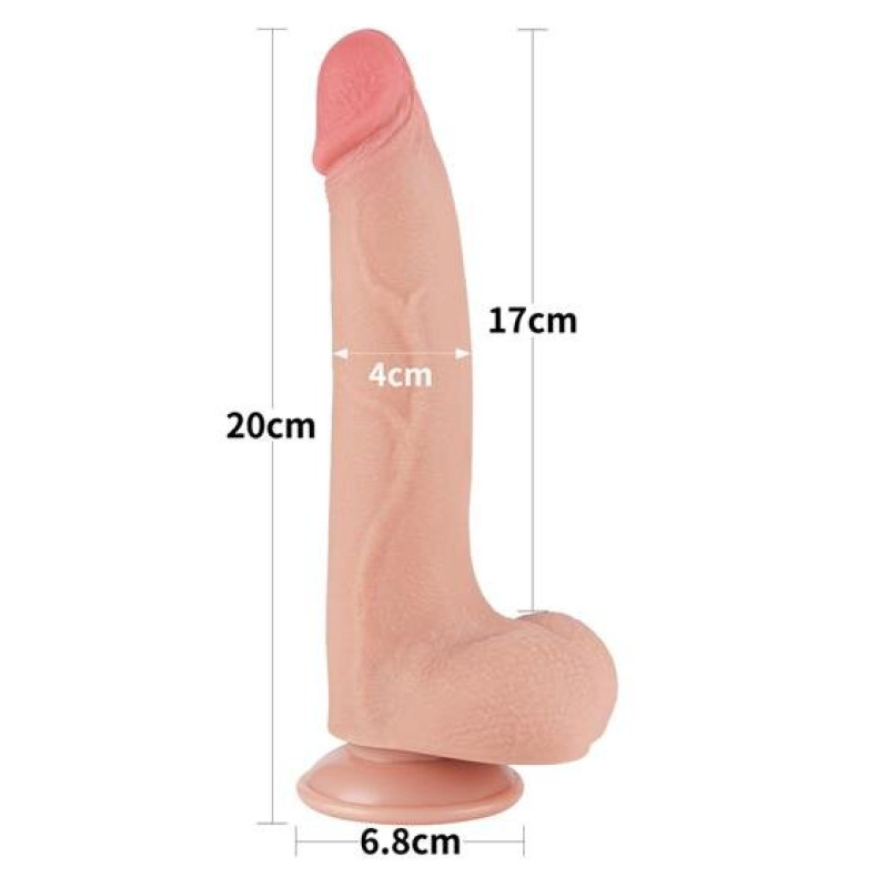 Фалоімітатор LoveToy Sliding-Skin Dual Layer Dong 8.5 998 Flesh Фалоімітатор LoveToy Sliding-Skin Dual Layer Dong 8.5 998 Flesh