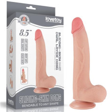 Фалоімітатор LoveToy Sliding-Skin Dual Layer Dong 8.5 998 Flesh