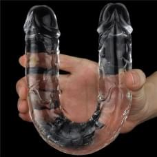 Фаллоимитатор LoveToy Flawless Clear Double Dildo 12" Clear