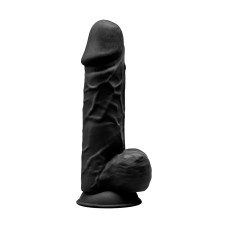 Фаллоимитатор SilexD Norman Black (MODEL 4 size 8.5in), двухслойный, силикон + Silexpan, диаметр 5 см