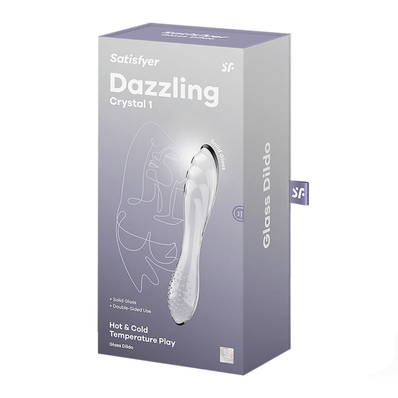 Двухсторонний стеклянный дилдо Satisfyer Dazzling Crystal 1 Transparent, очень крепкий, без стопера. Двухсторонний стеклянный дилдо Satisfyer Dazzling Crystal 1 Transparent, очень крепкий, без стопера.