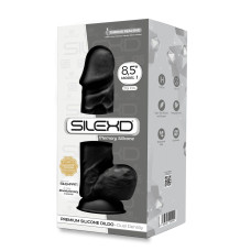 Фаллоимитатор SilexD Norman Black (MODEL 4 size 8.5in), двухслойный, силикон + Silexpan, диаметр 5 см