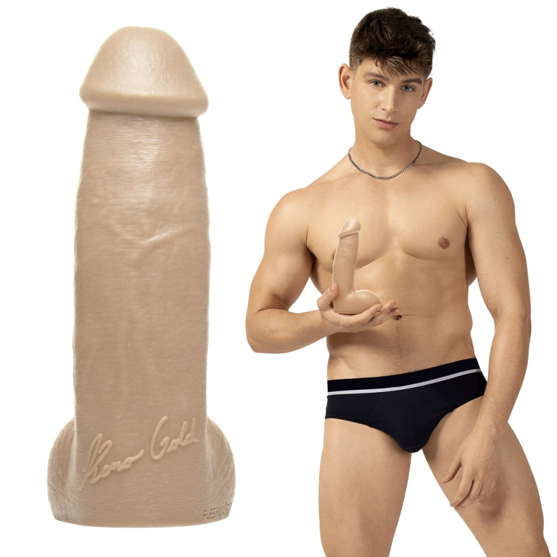 Фалоімітатор Fleshjack Boys: Reno Gold Dildo, за зліпком пеніса порноактора Фалоімітатор Fleshjack Boys: Reno Gold Dildo, за зліпком пеніса порноактора