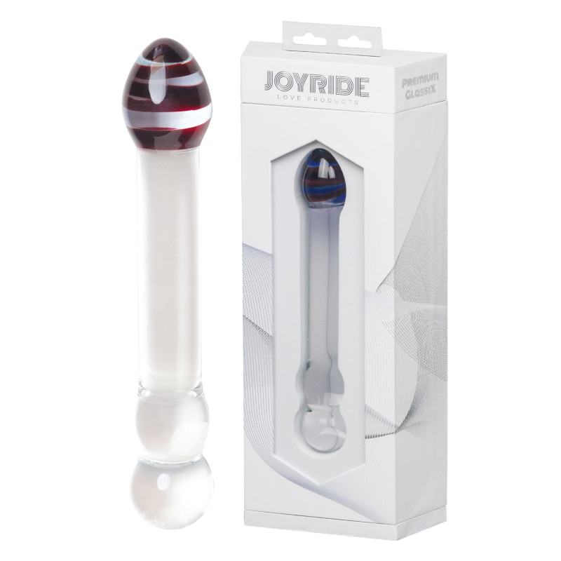 Стеклянный фаллоимитатор StRubber JOYRIDE Premium GlassiX 03