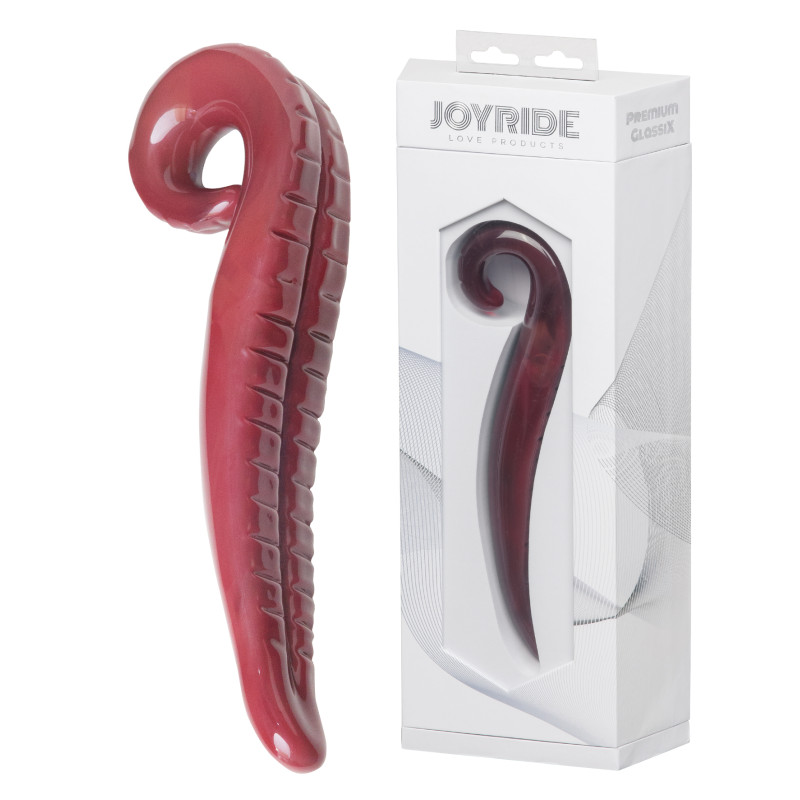 Стеклянный фаллоимитатор StRubber JOYRIDE Premium GlassiX 15