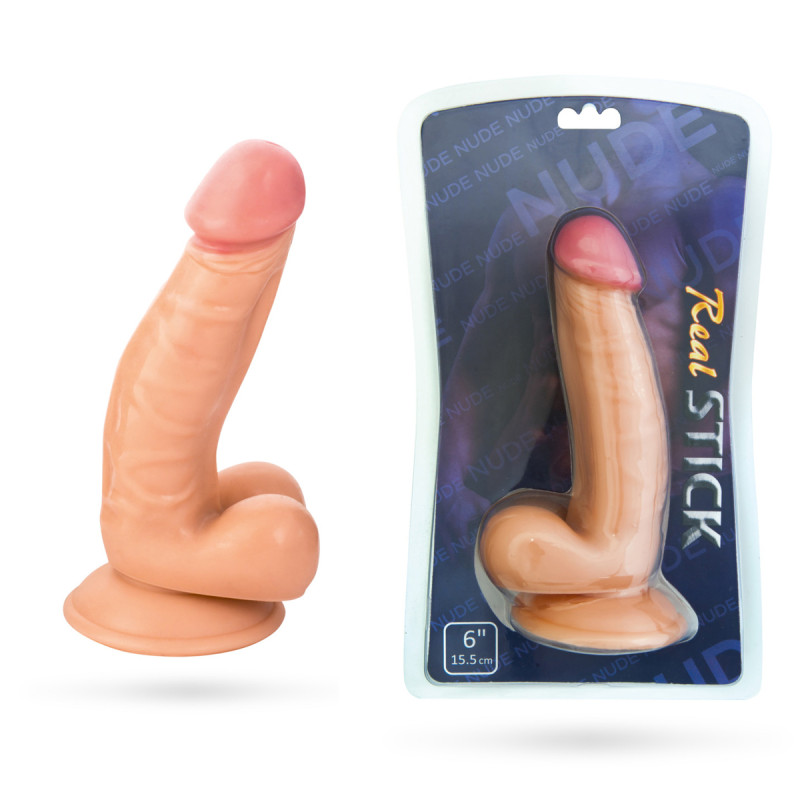 Фалоімітатор Toyfa RealStick Nude реалістичний 15,5 см Фалоімітатор Toyfa RealStick Nude реалістичний 15,5 см