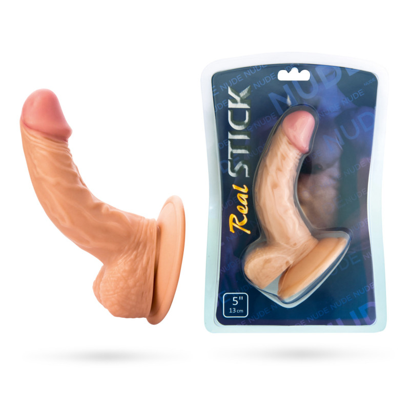 Фаллоимитатор с мошонкой Toyfa RealStick Nude Dildo 582008 Фаллоимитатор с мошонкой Toyfa RealStick Nude Dildo 582008