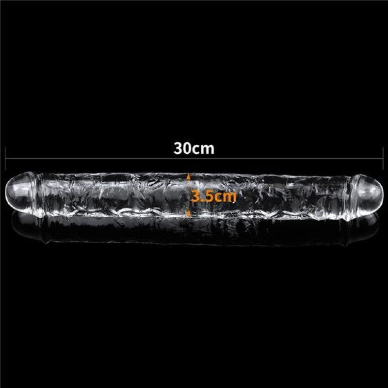 Фаллоимитатор LoveToy Flawless Clear Double Dildo 12" Clear