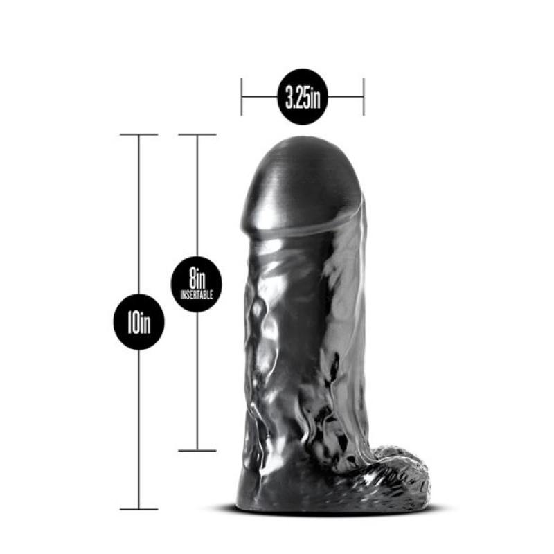 Фалоімітатор гігант Blush Jet Destroyer Carbon Metallic Чорний Фалоімітатор гігант Blush Jet Destroyer Carbon Metallic Чорний