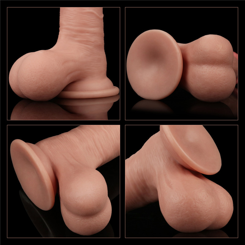 Фалоімітатор LoveToy Sliding-Skin Dual Layer Dong 7.8 Flesh Фалоімітатор LoveToy Sliding-Skin Dual Layer Dong 7.8 Flesh