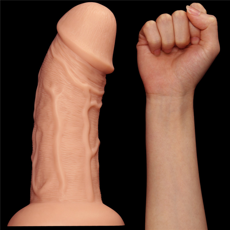 Фалоімітатор LoveToy Realistic Curved Dildo 9.5 Тілесний