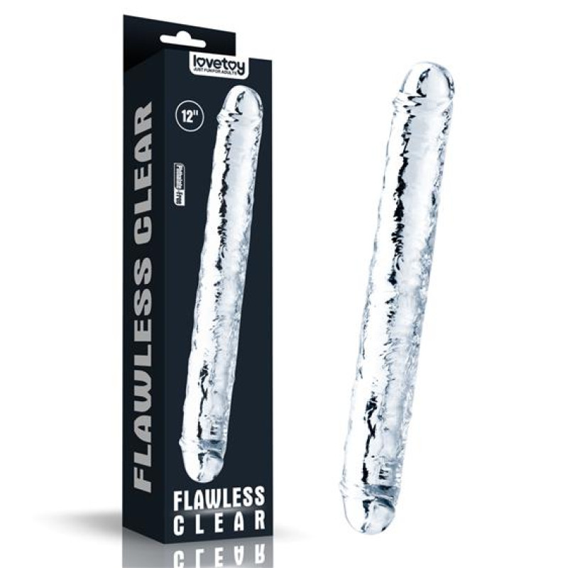 Фаллоимитатор LoveToy Flawless Clear Double Dildo 12" Clear