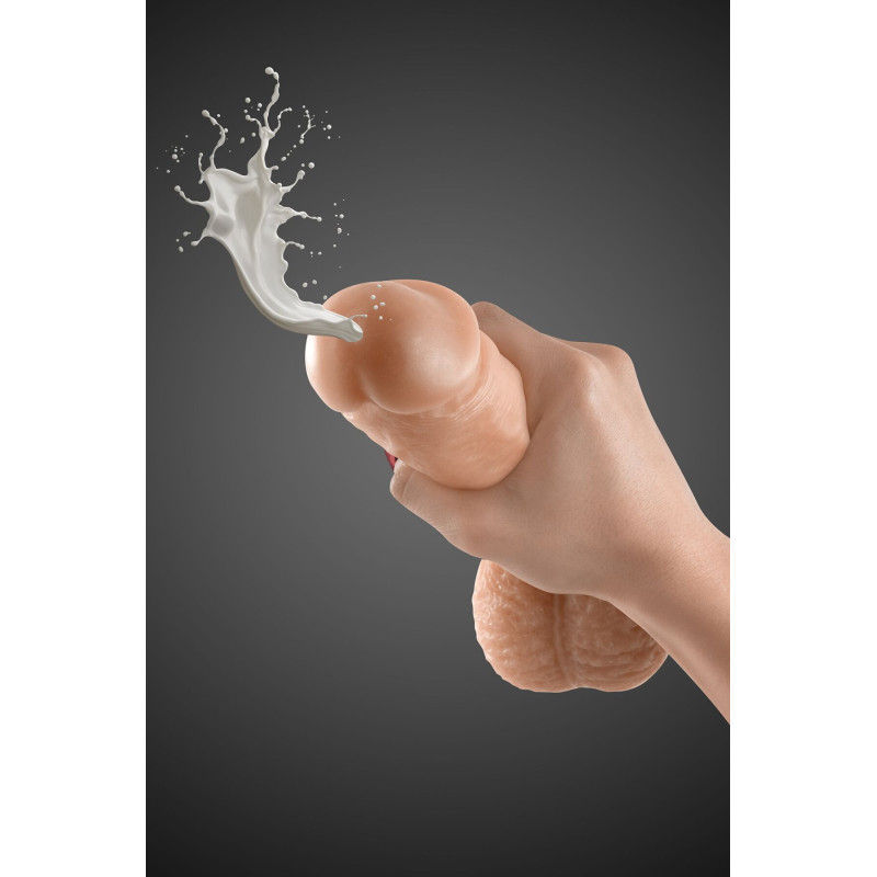 Фалоімітатор, що кінчає, Real Body — Cum Kane: довжина 21,5 см, діам. 3,8 см, ТРЕ, присоска Фалоімітатор, що кінчає, Real Body — Cum Kane: довжина 21,5 см, діам. 3,8 см, ТРЕ, присоска