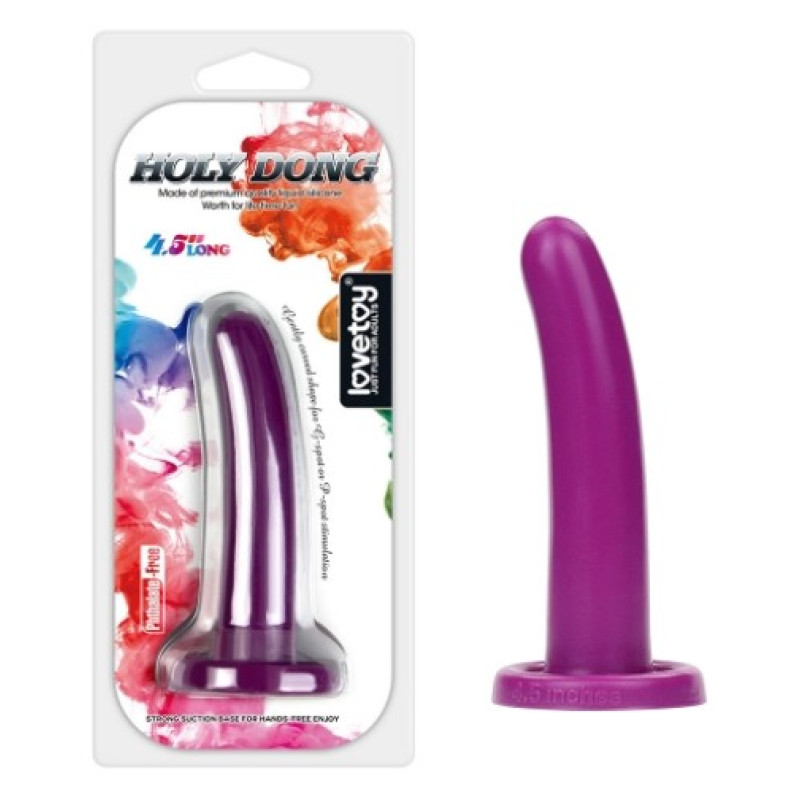 Фалоімітатор LoveToy Holy Dong Small 4.5 Purple Фалоімітатор LoveToy Holy Dong Small 4.5 Purple